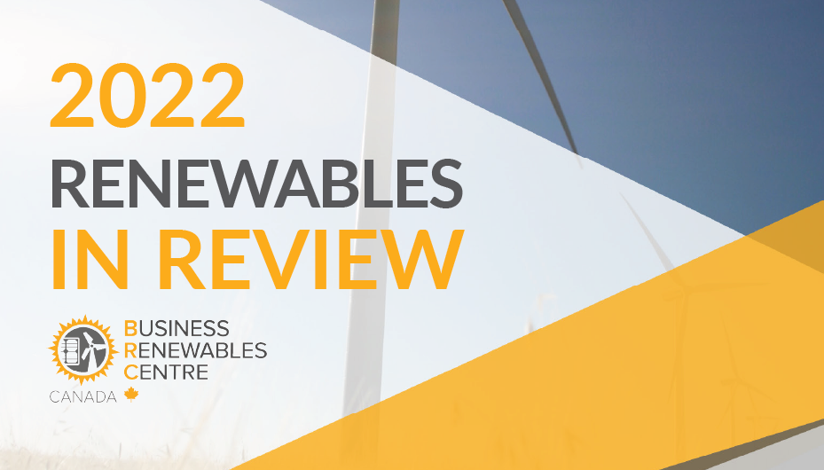 2022: Renewables in Review report front page